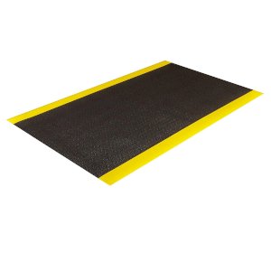 Anti-Fatigue Pebble Surface Safety Striped Comfort Mat