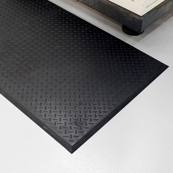 Heavy-Duty Black Workshop Rubber Matting 