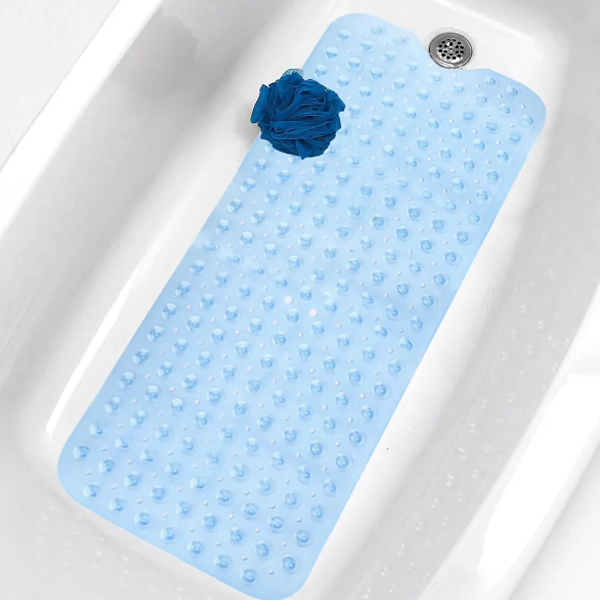 Non Slip Bath Mat Bathtub Bathroom Shower Mat Extra Large Rubber Strong Suction